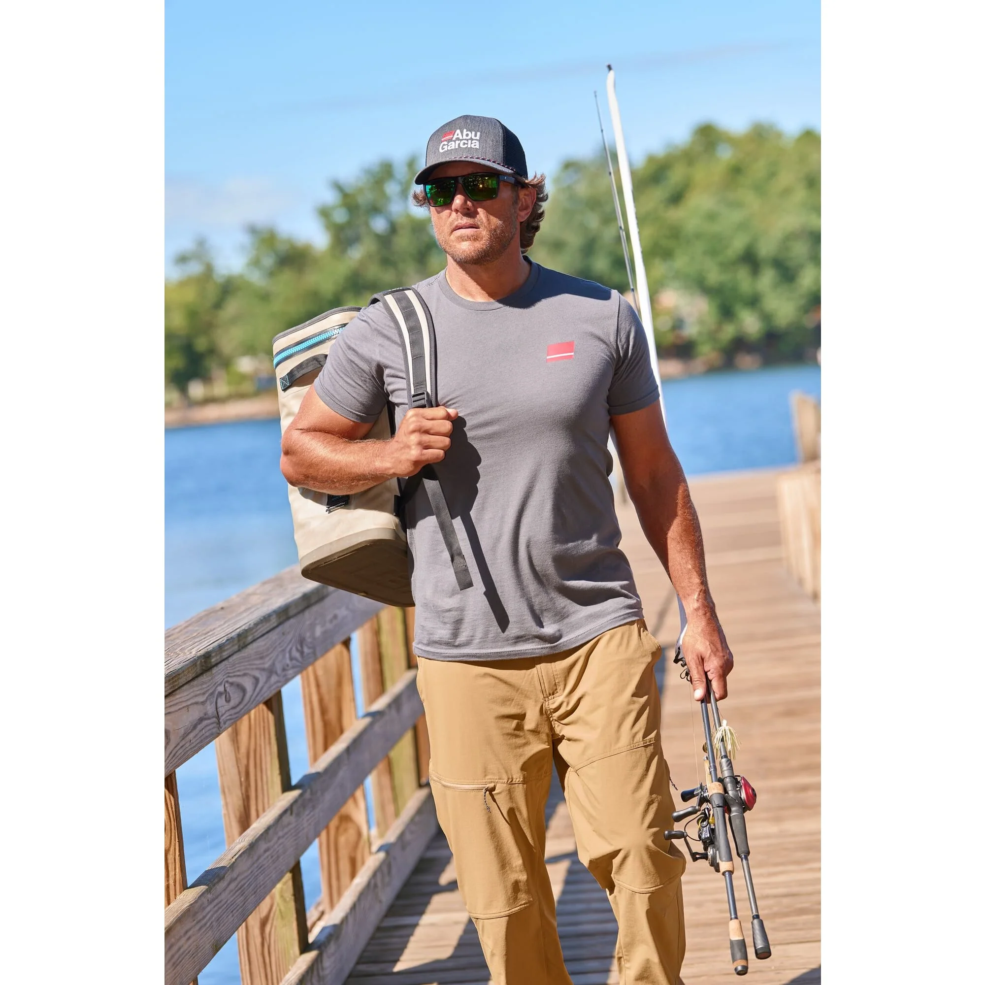 Abu Garcia Stacked Logo Heather Rope Trucker - Image 9