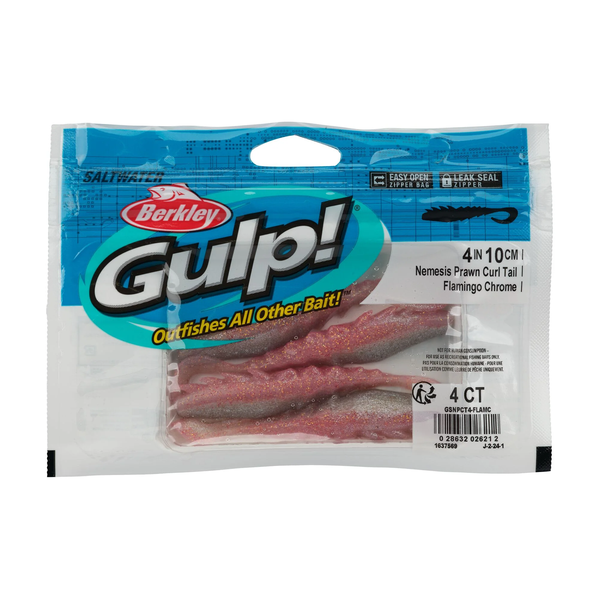Berkley Gulp!® Saltwater Nemesis Prawn Curl Tail - Image 35
