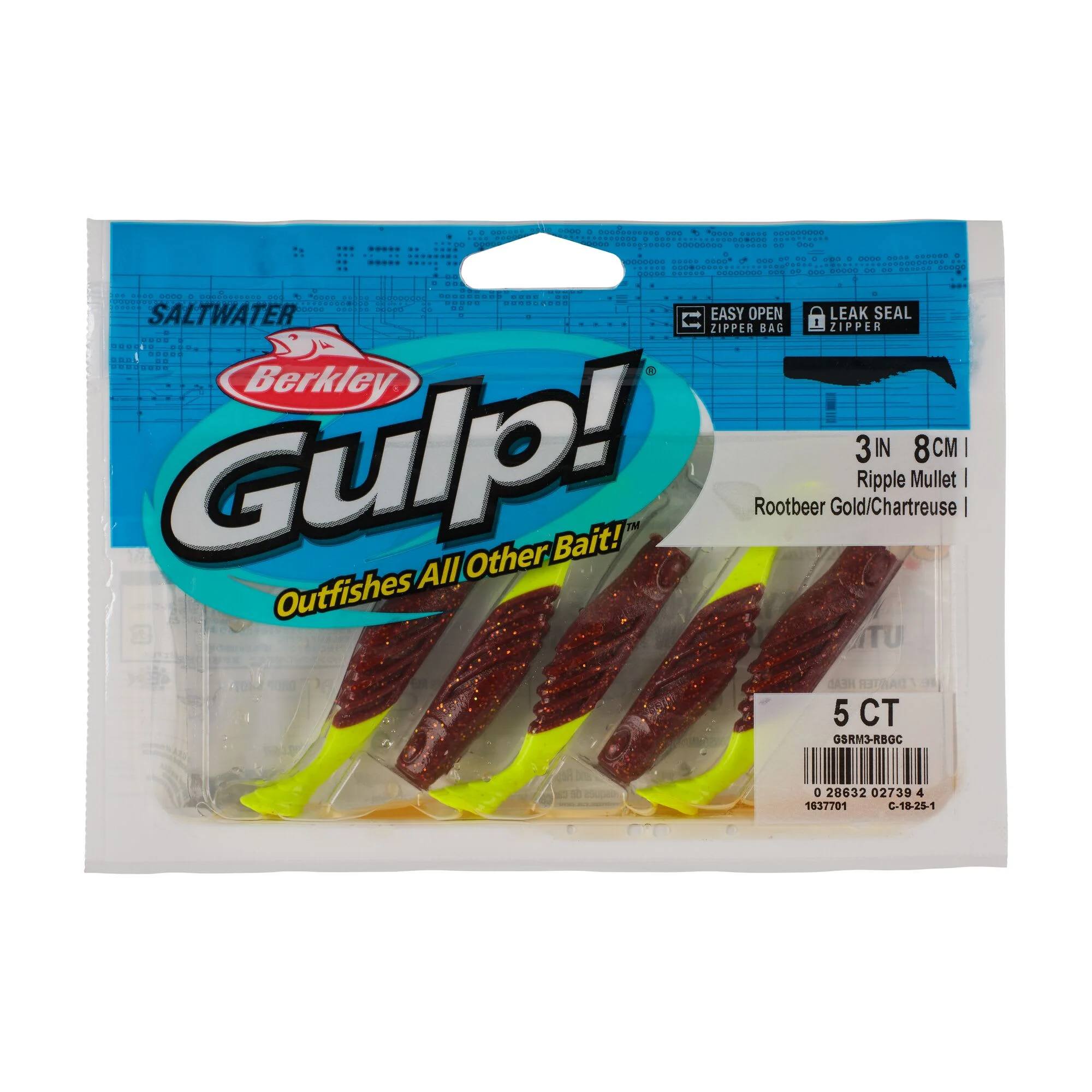 Berkley Gulp!® Saltwater Ripple Mullet - Image 60