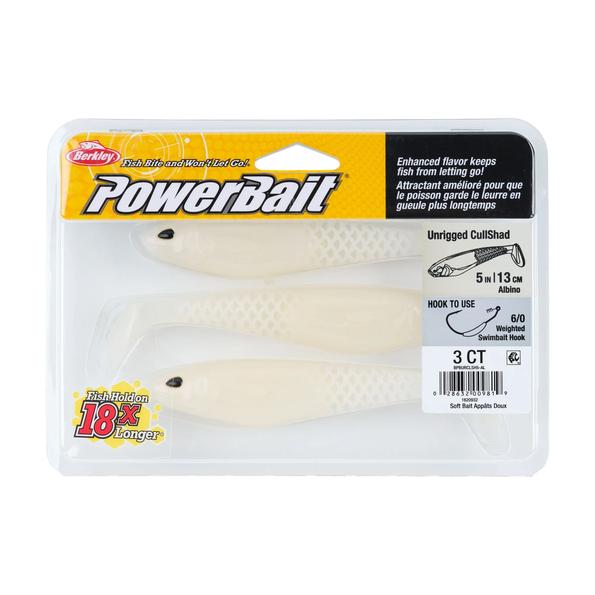 Berkley PowerBait® Unrigged CullShad - Image 37