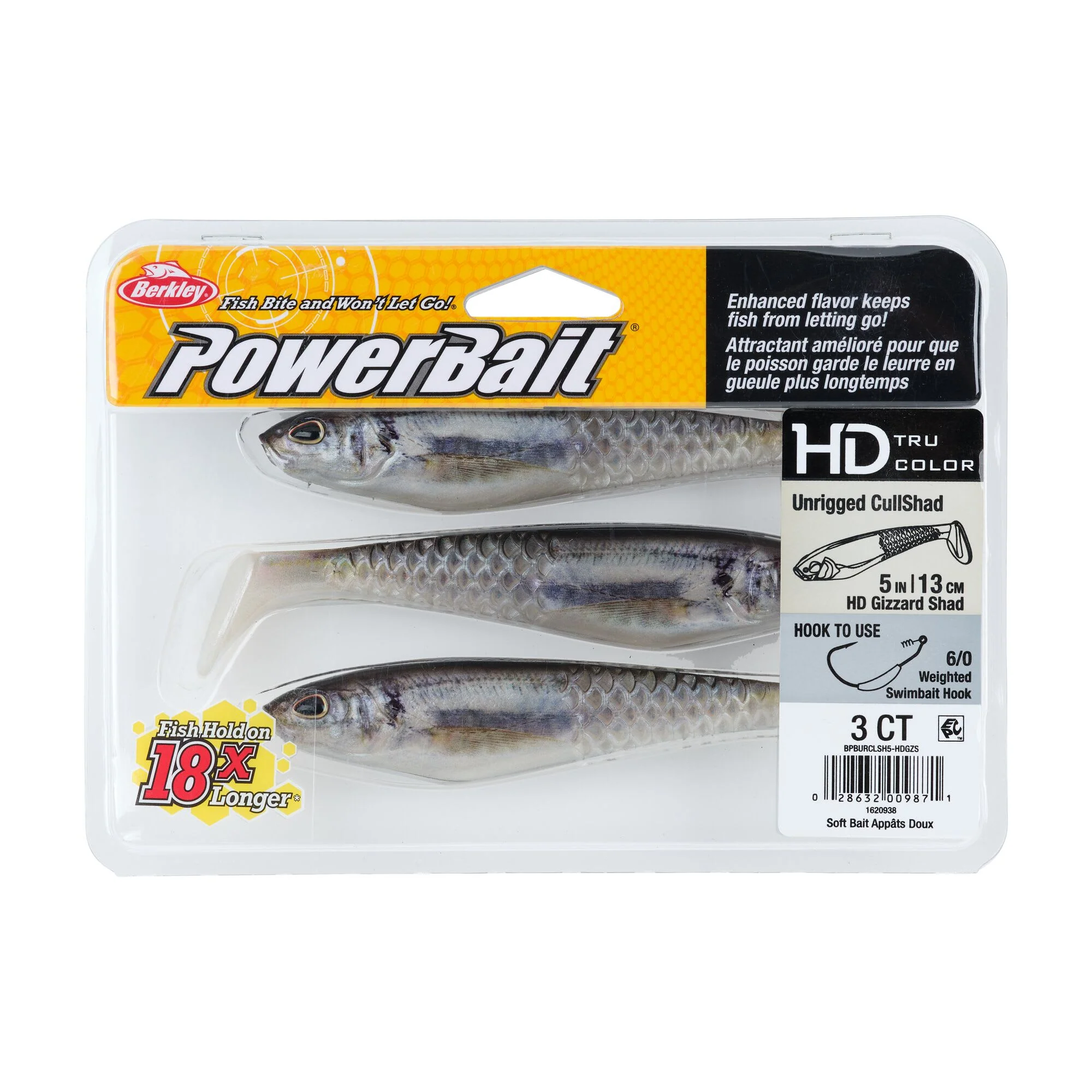 Berkley PowerBait® Unrigged CullShad - Image 43