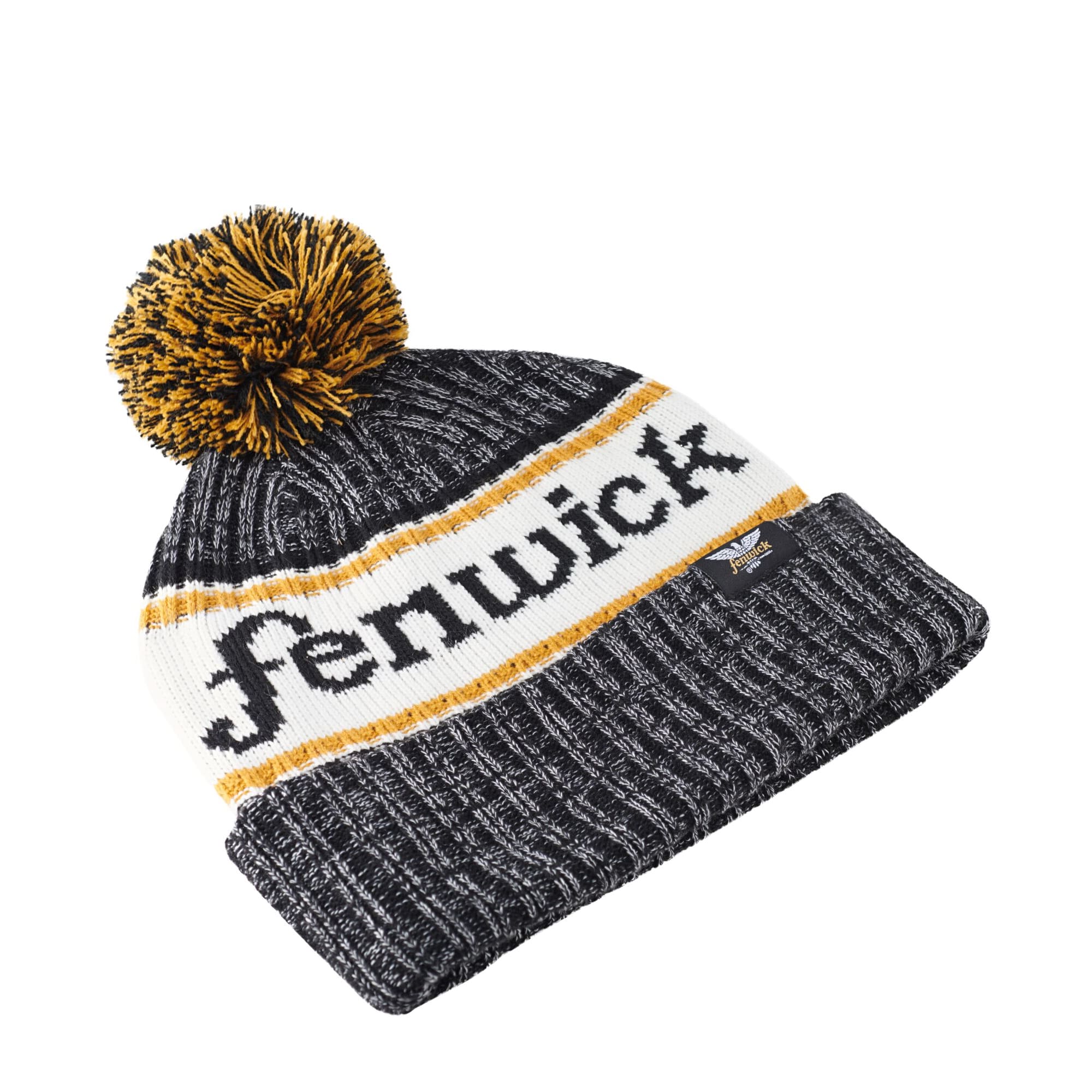 Fenwick Classic Rib Knit Beanie with Pom-Pom - Image 2