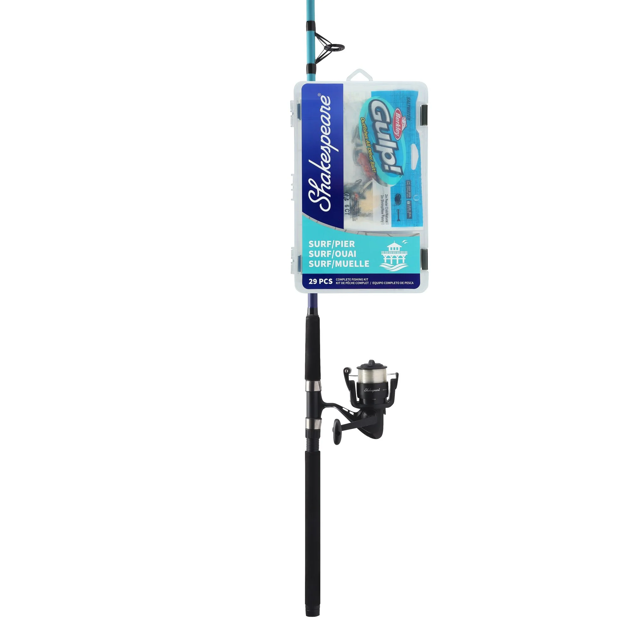 Shakespeare Catch More Fish® Surf Pier 8 Foot Spinning Kit - Image 8